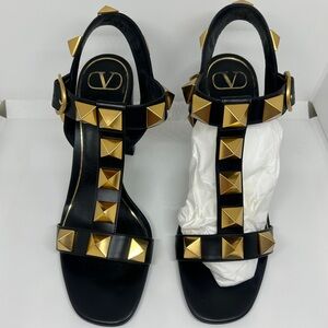 Authentic Valentino Garavani studded block heels size 41